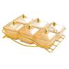 Tray Set with Individual Bowls for Entertaining