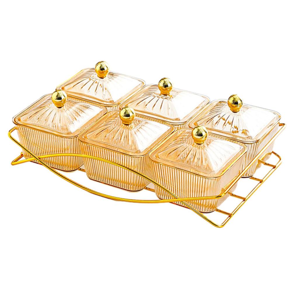 Tray Set with Individual Bowls for Entertaining