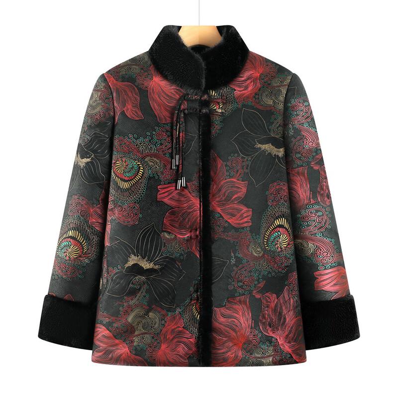 Elderly Women's Chinese Style Winter Padded Coat