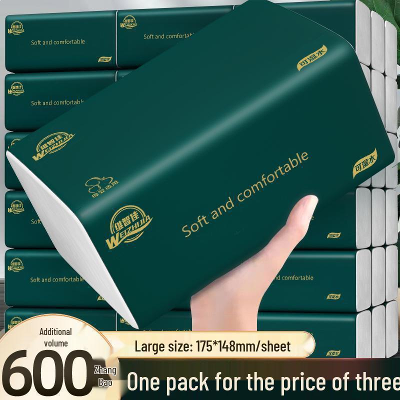 Large Box Five-Layer Thick Facial Tissue Paper Towels for Home Use