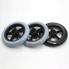 5Inch Wheelchair Front Castor Anti Slip Wear-resistant Solid Tire Wheel Replacement Shopping Cart Wheels Wheelchair Accessories