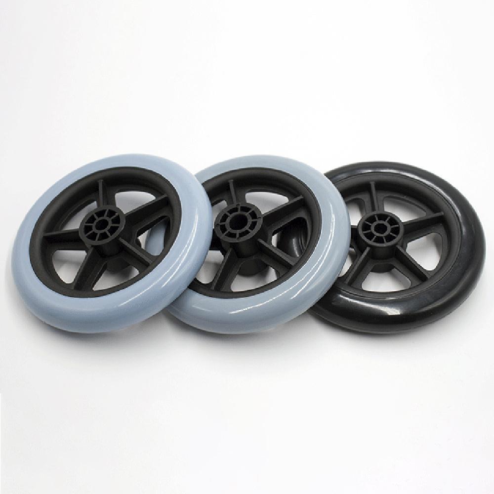 5Inch Wheelchair Front Castor Anti Slip Wear-resistant Solid Tire Wheel Replacement Shopping Cart Wheels Wheelchair Accessories