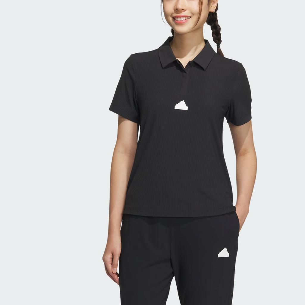 Adidas Ct Polo Short Sleeve Women Tops Black IT4357