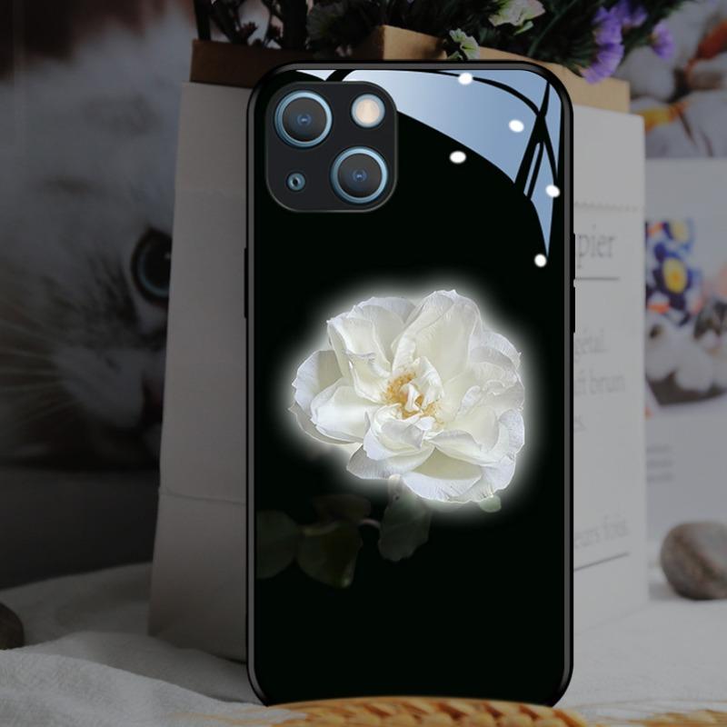 LED Light Up Glowing Luminous Glass Phone Case For IPhone Smart Cover
