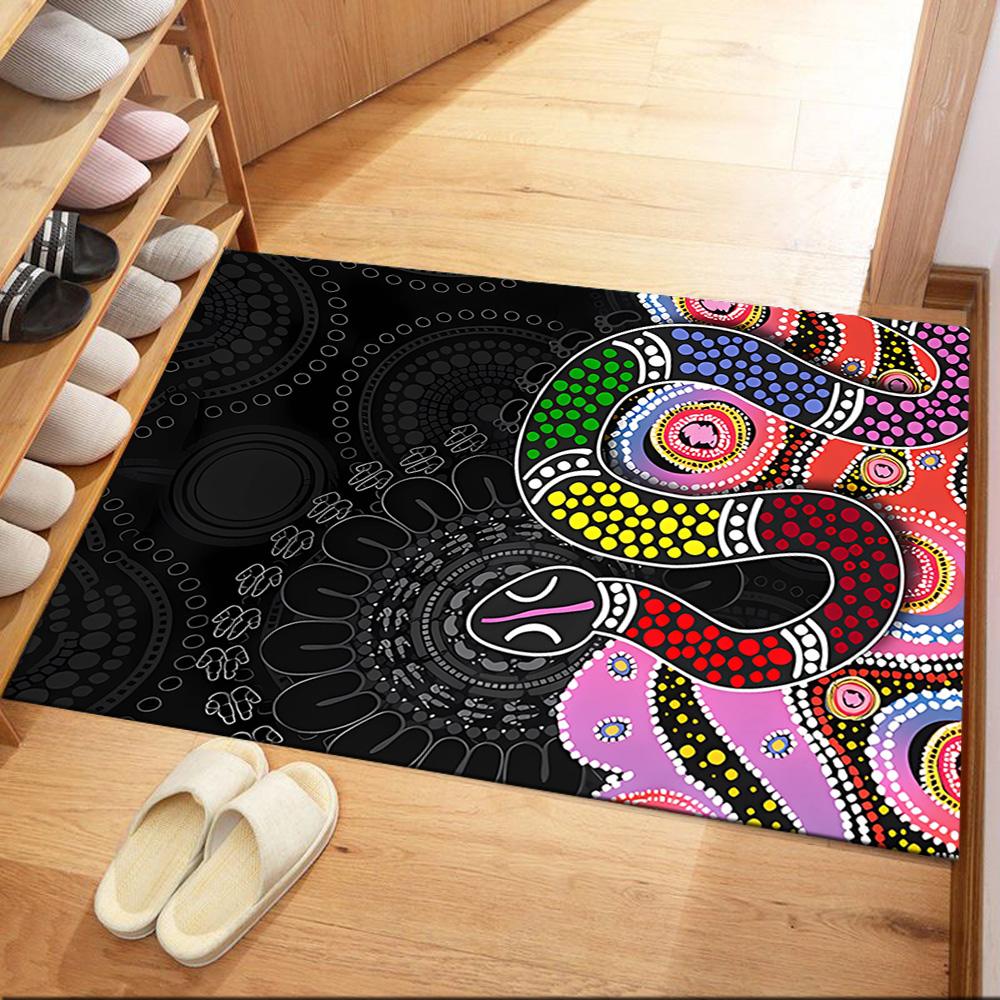 Australischer Aboriginal-Stil 31 Fußmatte Perfekt für Außenbereich Dekorieren Sie Zimmer Wohnzimmer Balkon Rutschfester Teppich Dekorieren Sie Büros