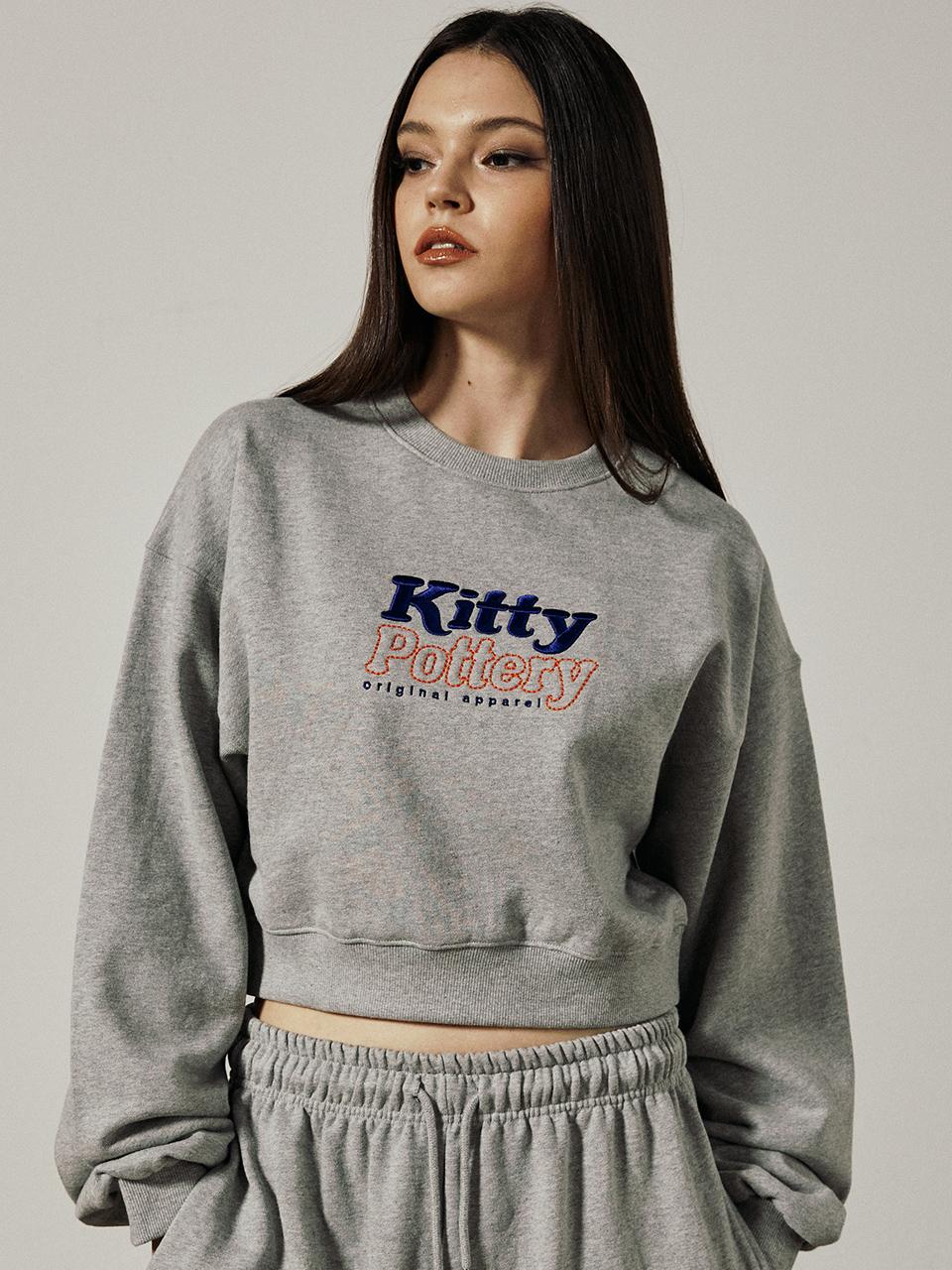 Свитшоты с логотипом Kitty Pottery Kitty Pottery [M/Серый] Black/S