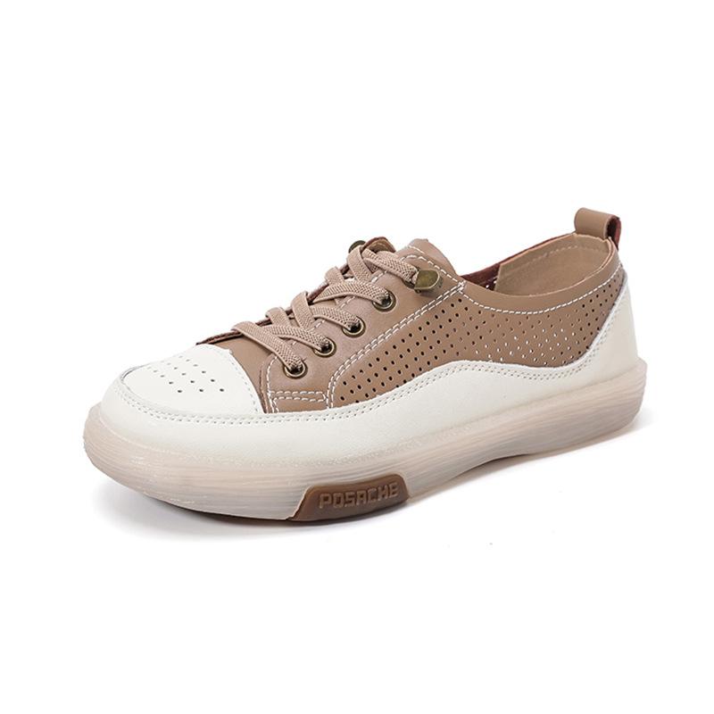 

Белые туфли, женские весенние и осенние туфли на плоской подошве, корейская версия, полые спортивные туфли для сноуборда, удобная мягкая подошва, легко надевать 40