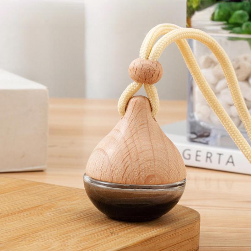 1 Pezzo Bottiglia di Olio Essenziale per Aromaterapia Appesa Rotonda Bottiglia di Profumo per Auto Ornamento Deodorante per Auto Decorazione Auto Interni Per Casa