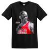 Michael Jordan Basketball Player Geometric Portrait T Shirt Vintage Sports Tee