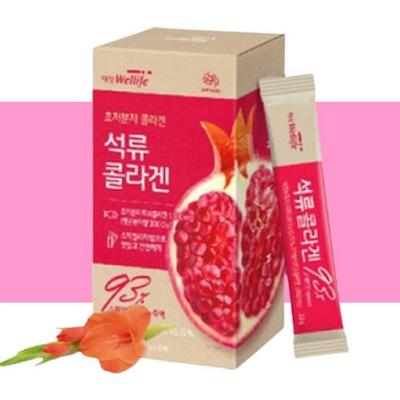 Beauty Pomegranate Collagen Gelatina de Colágeno de Romã Vegetal 1, 300g, 1,Alimento saudável coreano