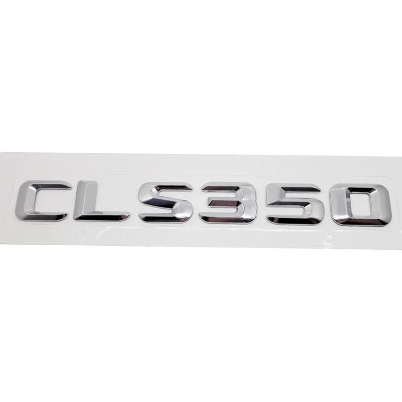 Auto Heckklappe Buchstaben Plakette Aufkleber Heckklappen Emblem für Mercedes Benz CL55 CLS63 CLS55 CLS260 CLS350 CLS400 CLS500 CLS550 DY6 Plastic white