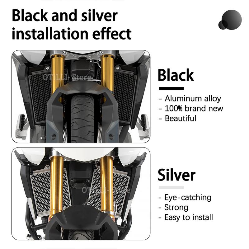 For TIGER 850 Sport Motorcycle Front Radiator Water Cooler Grille Guard Cover Protector For Tiger 900 /GT/GT Pro/Rally/Rally Pro