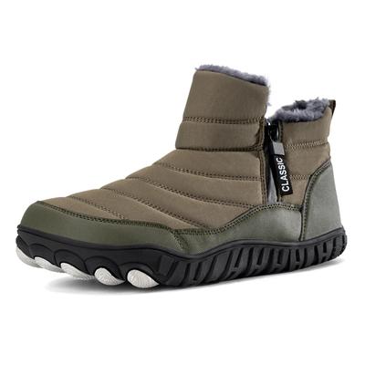 Schneestiefel Herren Wanderschuhe Winterstiefeletten Outdoor Wasserdichte Stiefel für Herren Stiefeletten Plüsch Warm Schneeschuhe Rutschfest