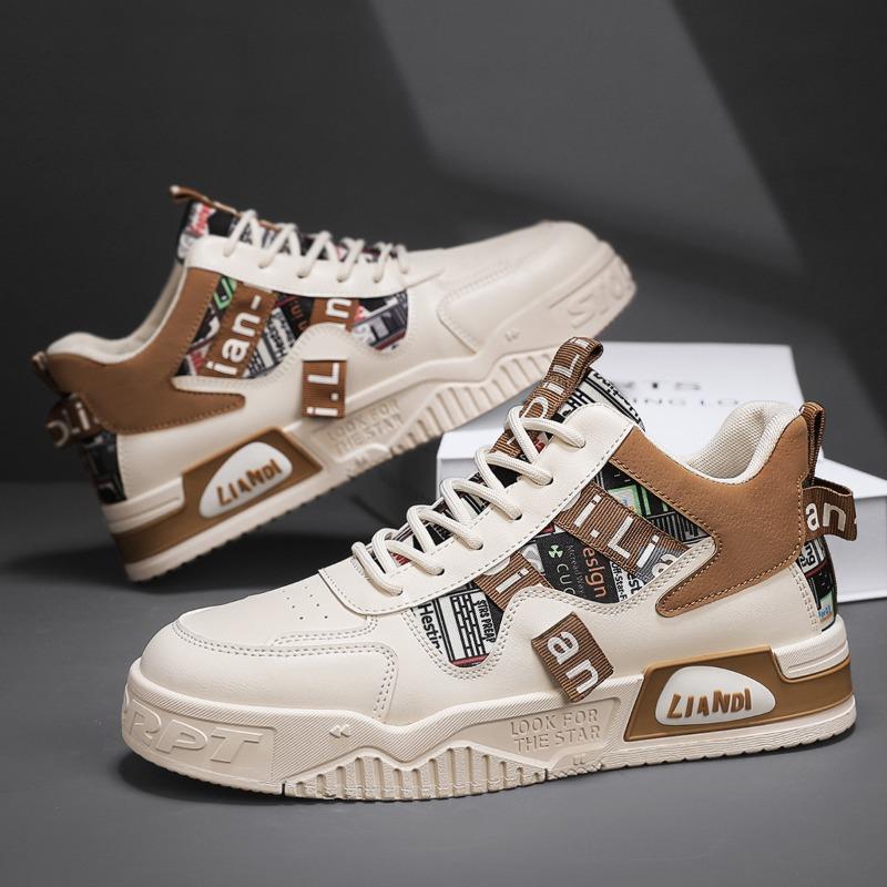 Fashion High Quality Men's Sneakers Youth Student Skateboard Shoes Fashion Casual Sport Shoes Lace Up Vulcanized Shoe Men's Tennis Shoes