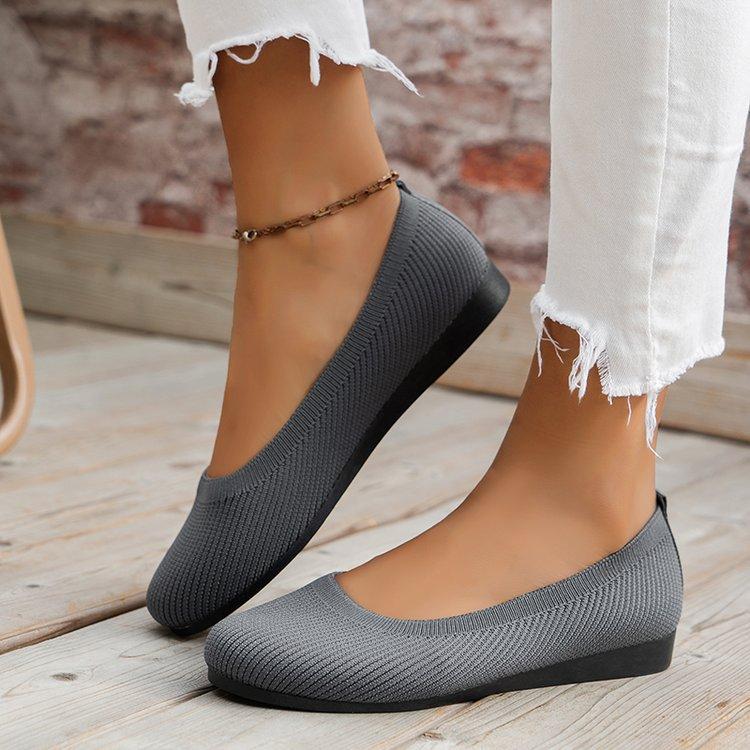 2025 summer and autumn new European and American foreign trade large size round head solid color flat bottom casual Doudou shoes in stock