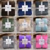 Flannel Fleece Blanket Sofa Soft Solid Color Bedspread Plush Bed Gift Cover