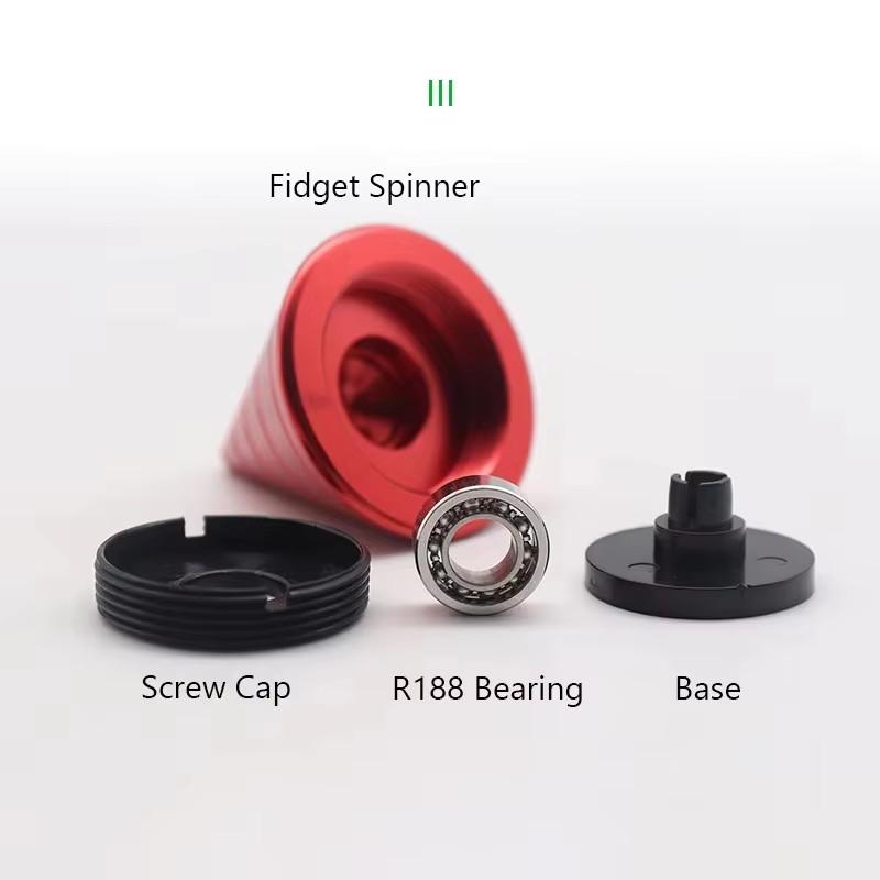 Kónický kovová slitina Gyroskop Ruční Spinner Bříško Prstu Úleva od Stresu Hračka pro Dospělé Stolní EDC Antistres Kreativní Dárek