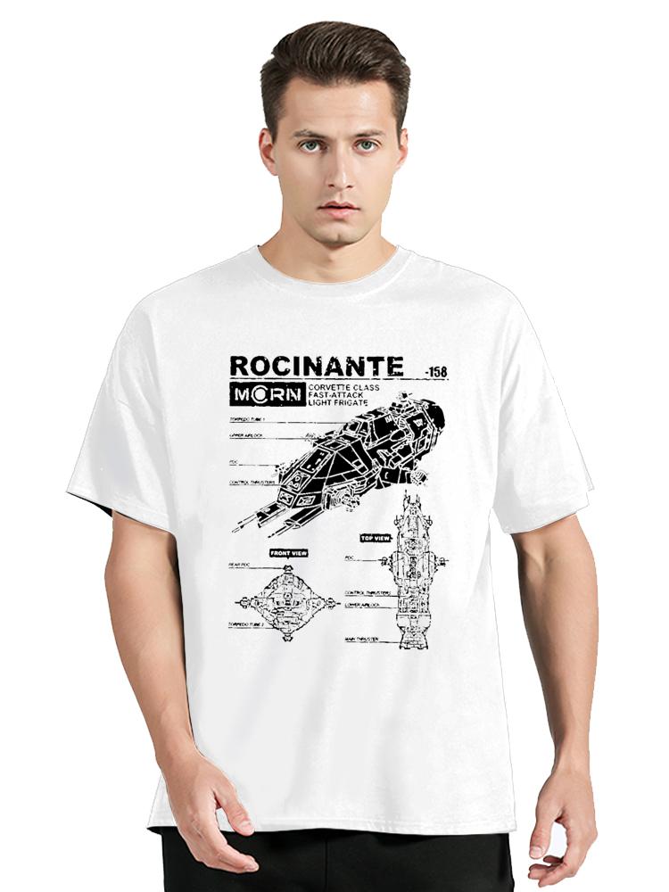 Rocinante Specs The Expanse Men's Tops T Shirt Mcrn Fashion T-Shirt Harajuku Manga TShirt Cotton Clothing Oversized