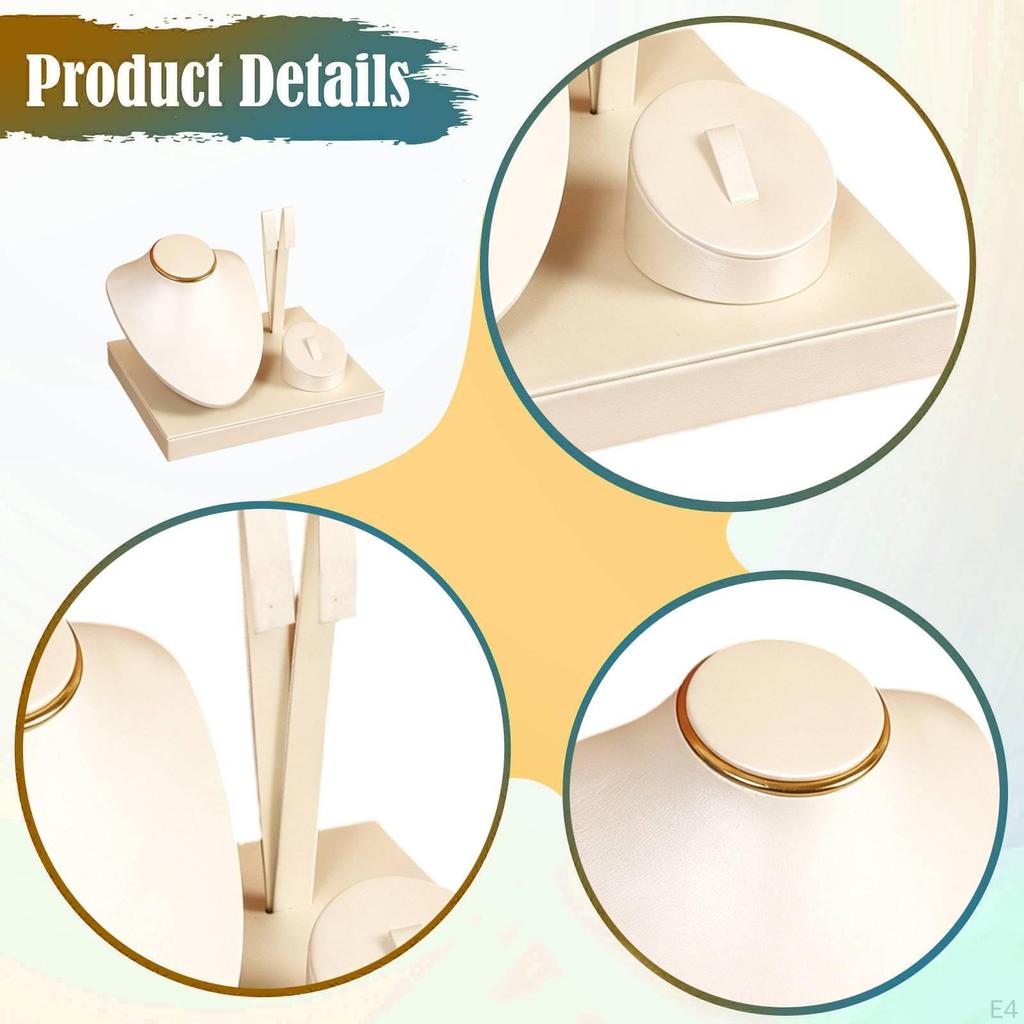 Jewelry Display Mannequin Stand Ear Holder Storage Necklace Organizer Showcase for Showroom