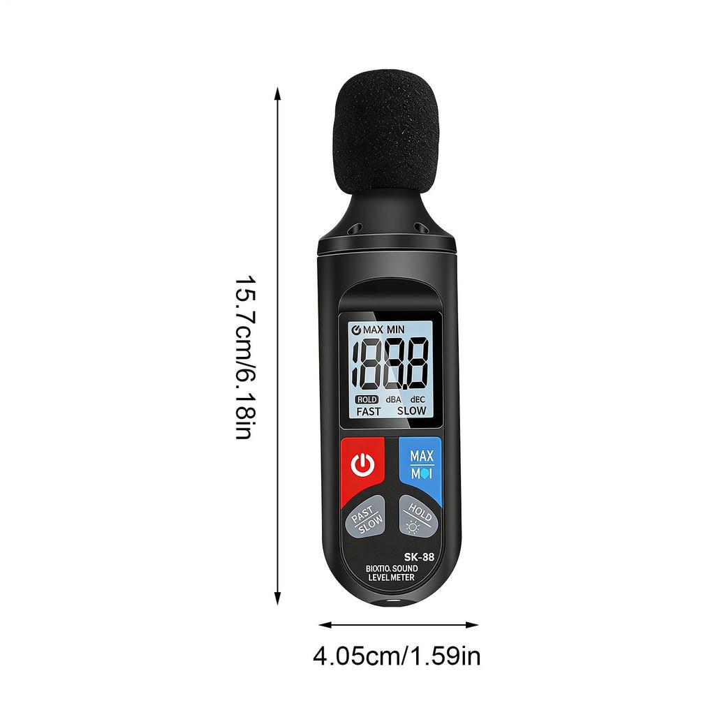 Portable Noise Meter Digital Sound Level Meter Audio Level Meter Sonometro Sound Meter Decibelimetro 30-130dB Decibel Meter