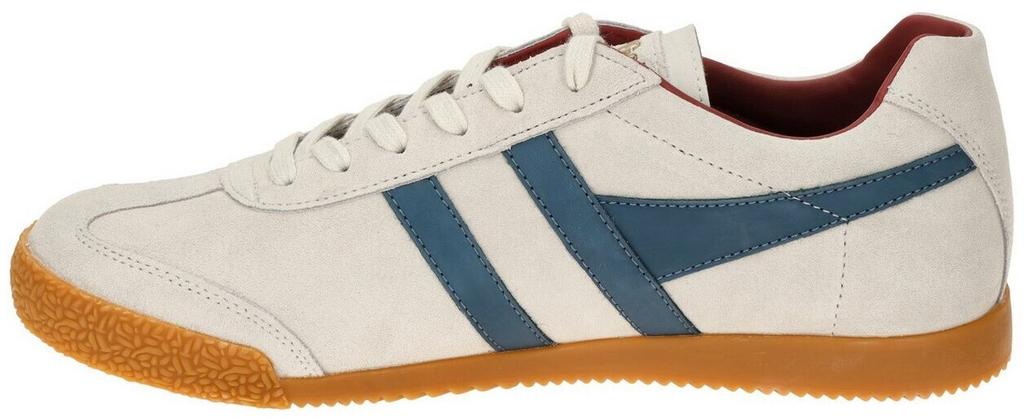 Gola Harrier Suede Sneakers (CMA192) Off White/blue/red