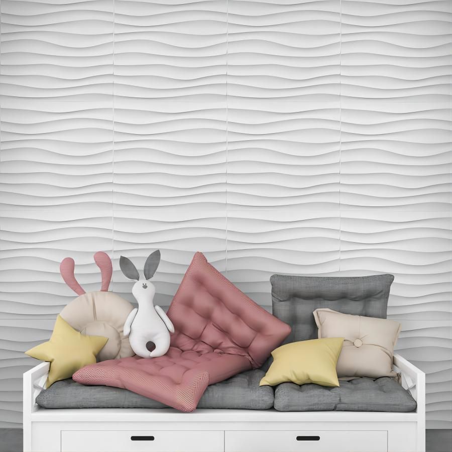 12pcs 3D Wall Panels for Indoor Wall decoration,PVC Pattern for Living Room Hall Bedroom Hotel Office,black,30.48 Cm X 30.48 Cm
