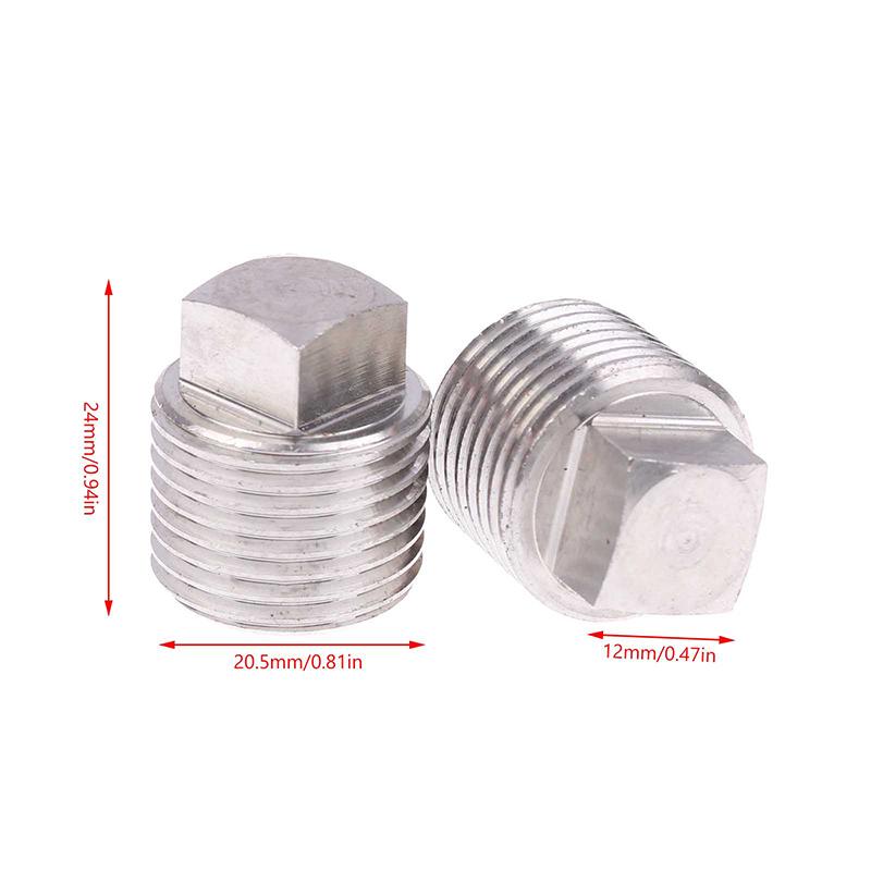 4Pcs Boat Plugs 1/2 Inch Dn15 Npt Stainless Steel Boat Drain Plug Garboard Drain Plug Boat Drain Plug Fits Most Boat Hulls