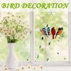 Multicolor Acrylic Panel Bird Stained Glass Suncatcher Window Hanging Home Decor