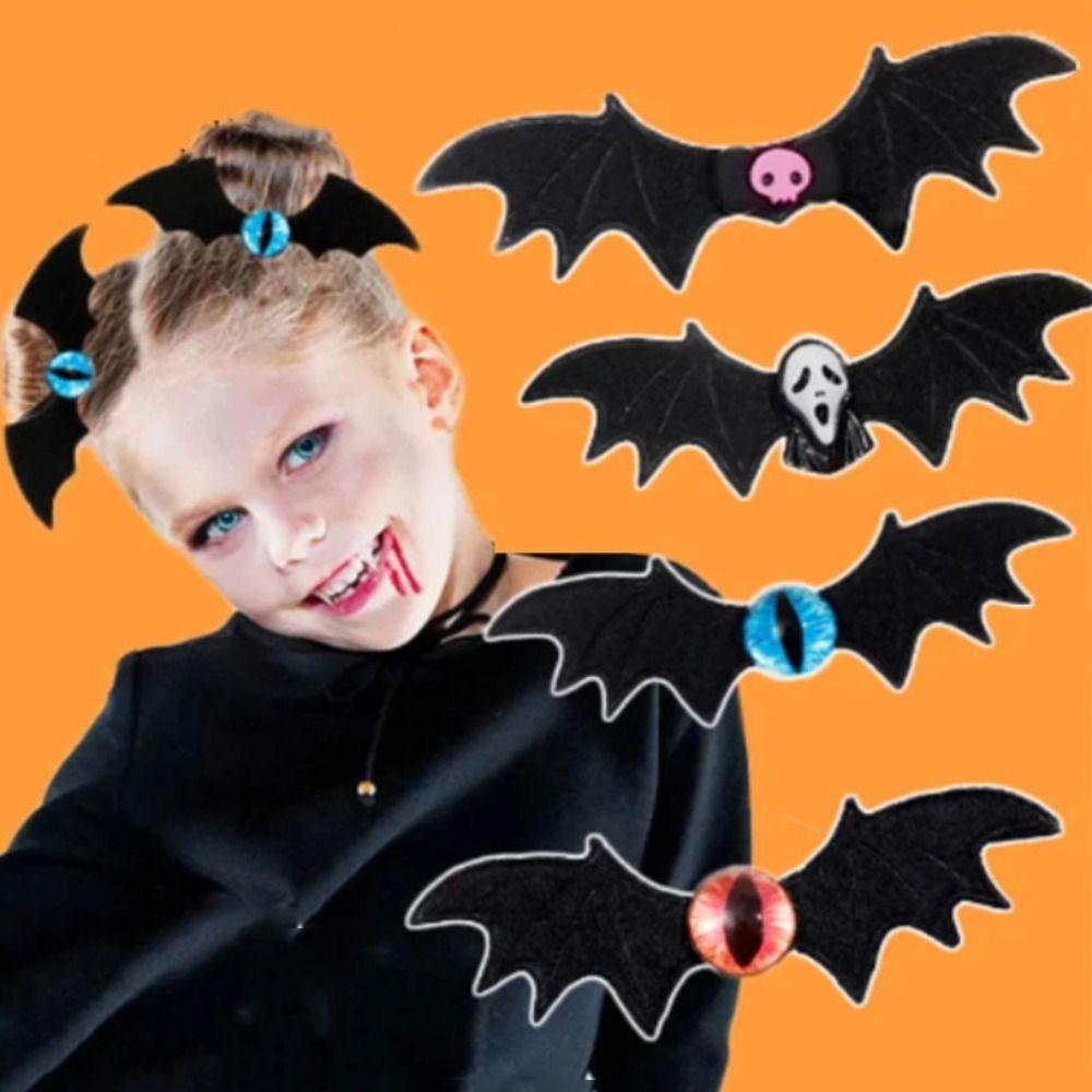 Resin Bat Wings Hair Clip Ghost Bat Duckbill Clip Punk Halloween Hairpin  Party Props