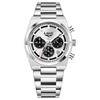 LIGE Chronograph Man Watch Fashion Business Quartz Wristwatches Waterproof Stainless Steel Luminous Auto Date Mens Watches