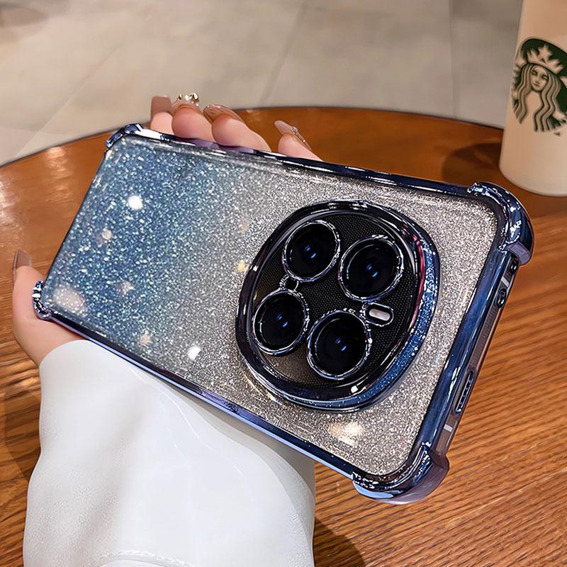 Etui Magic7 Brokatowe Etui na Telefon Dla Huawei Honor Magic7 6 5 pro lite X9C 200 Smart Tył Przezroczyste Luksusowe Damskie Etui Magic7pro