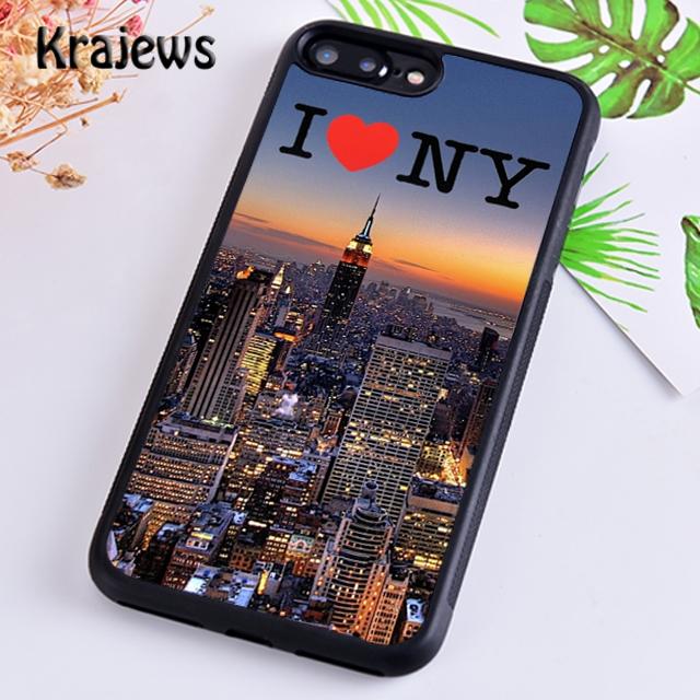 Krajews Dark Night New York City Phone Case Cover For iPhone 17 Air 16 15 14 plus 11 12 pro max coque Shell Fundas