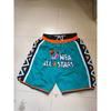 Men Women Basketball Shorts With Colorblock Design Embroidered Pocket Breathable Cotton Sportswear Gym Running Training