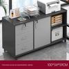 Wooden Office Filing Cabinet with Lock and Under-Desk Storage