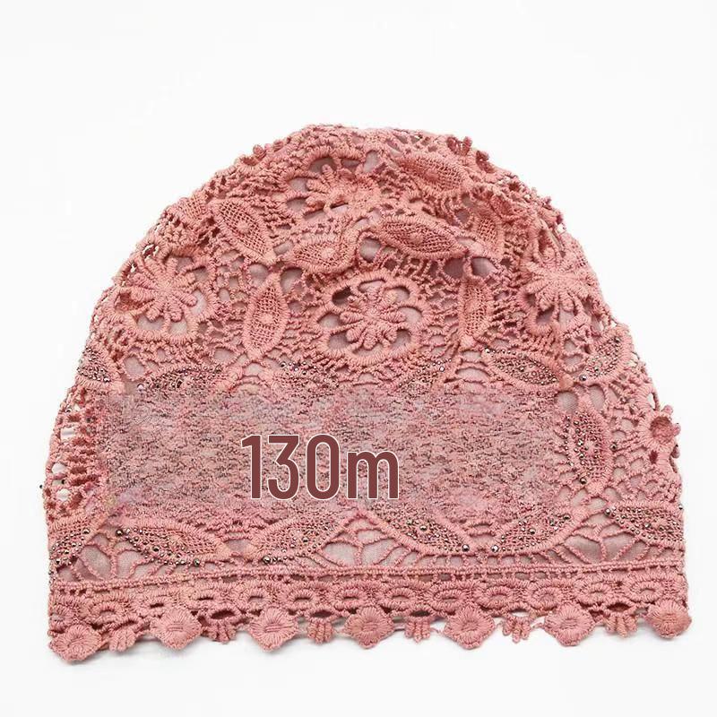 Baotou-Hut mit Blumenmuster und Punkten für Damen im Frühling und Sommer – leicht, doppellagig zum Abdecken grauer Haare