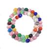 Bunte Blending Opal Runde lose Steinperlen für Schmuckherstellung DIY Charm Armband 15'' Strang 4/6/8/10/12mm