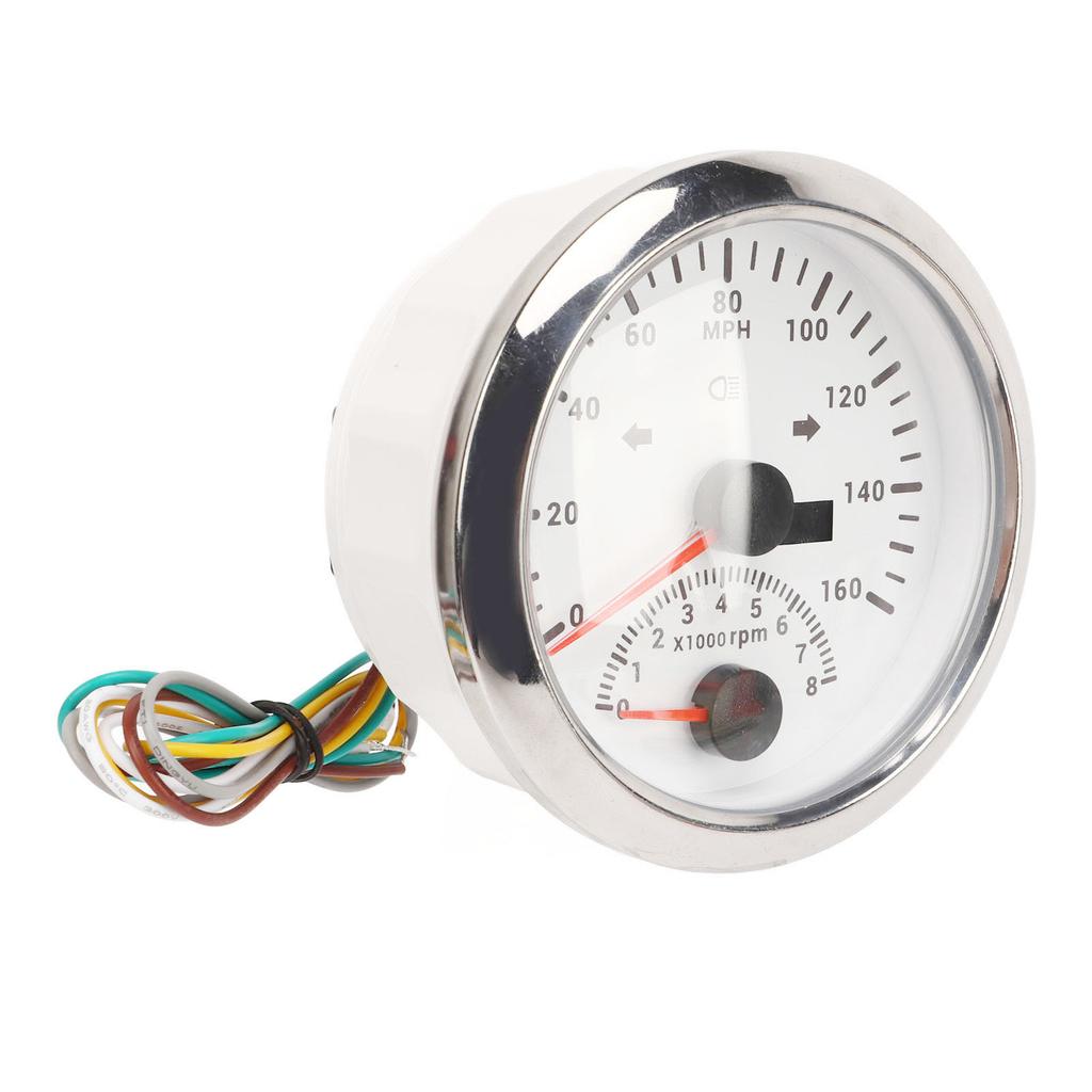 GPS Speedometer With Tachometer 8000RPM  9 To 32V IP67 Waterproof 0 To 160MPH Red Backlight Accurate for Boat ATV