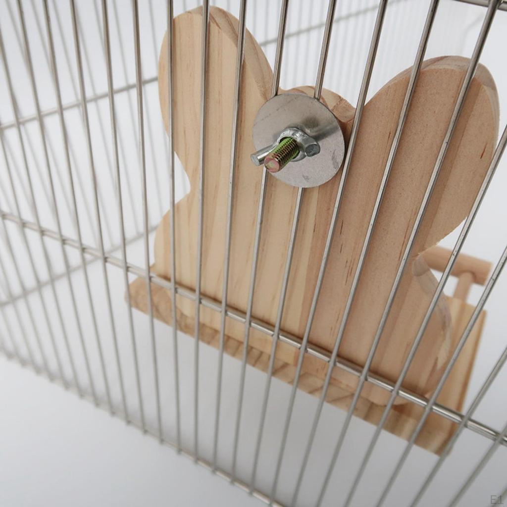 Parrots Mirror Feeder Cups Wooden Perches Perch Stand Water Bowl Stands Accessories