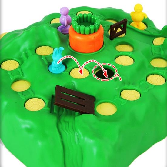 1 Set Rabbit Kids Trap Board Game for 3D Interactive Multiplayer Fun Action Game Race