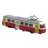 Classic Tram Model Vehicles Toy 1:90 Scale Collection Interactive Decorative Photography Prop with 2