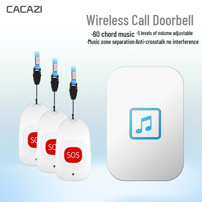 Senior Home Wireless Remote Control Emergency Doorbell System