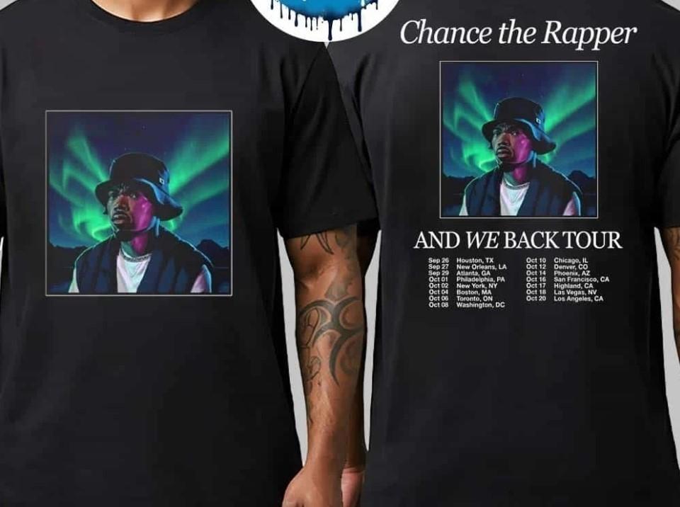 Chance The Rapper And We Back Tour 2026 Dates List Kick Off T-Shirt M