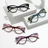 New Fashionable HD Personalized Cat Eye Women's Reading Glasses Ultra Light Neutral Advanced Sensing Anti Blue Light Glasses
