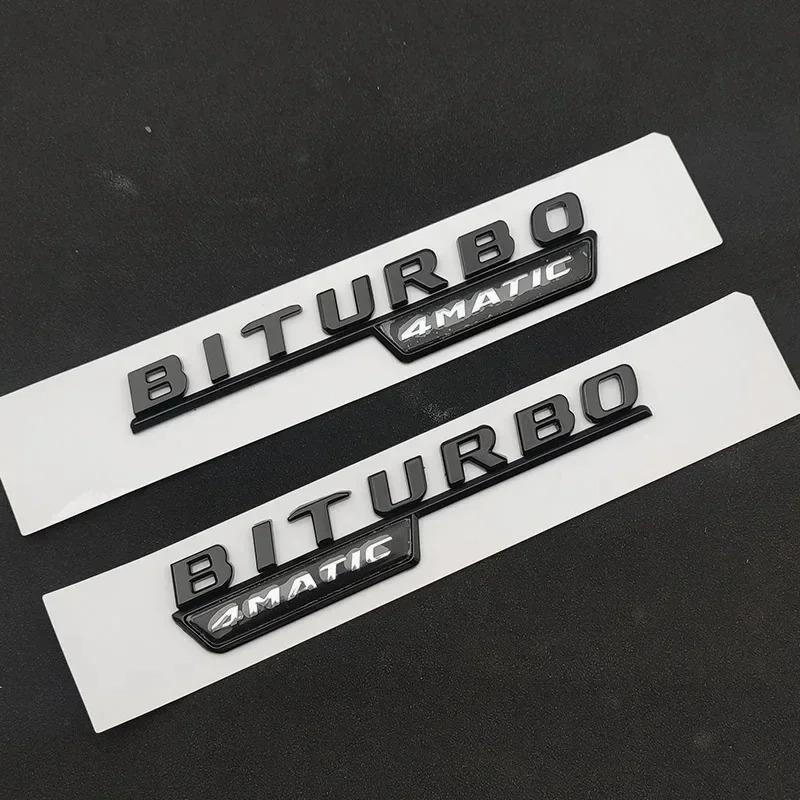 FUP1 3D Auto Kotflügel Emblem Für Mercedes C43 E43 GLC43 GLE43 AMG W205 W204 W213 W212 W166 W167 BITURBO 4MATIC Emblem Logo Zubehör