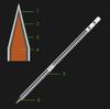 Soldering Tip T12-B Cone 0.8mm With Built-in Heater for T12 Soldering Station