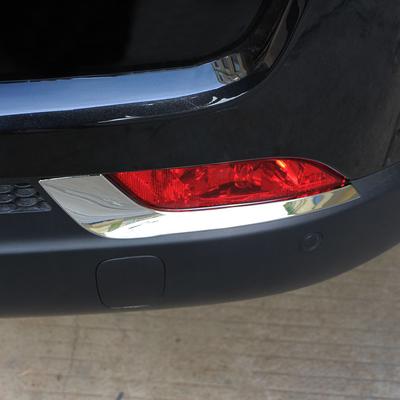 Rear Car Fog Lights Decoration Cover Trim for Jeep Compass 2th 2017 - 2020 ABS Chrome Back Fog Lamps Sticker Accessories