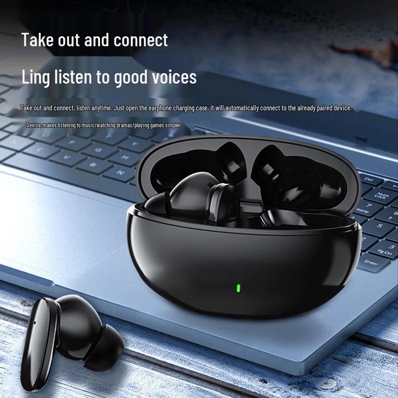 Premium Noise-Cancelling Bluetooth Earphones with Long Battery Life, Compatible with Android, Xiaomi, Apple