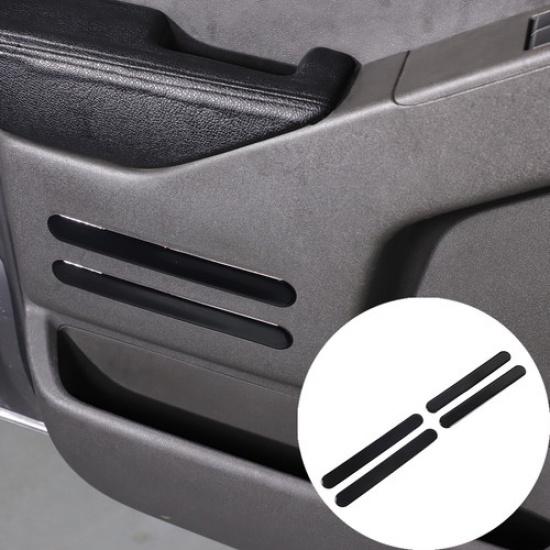 

Glossy Piano Black Interior Door Panel Strip Sticker For Nissan Frontier 2005-21