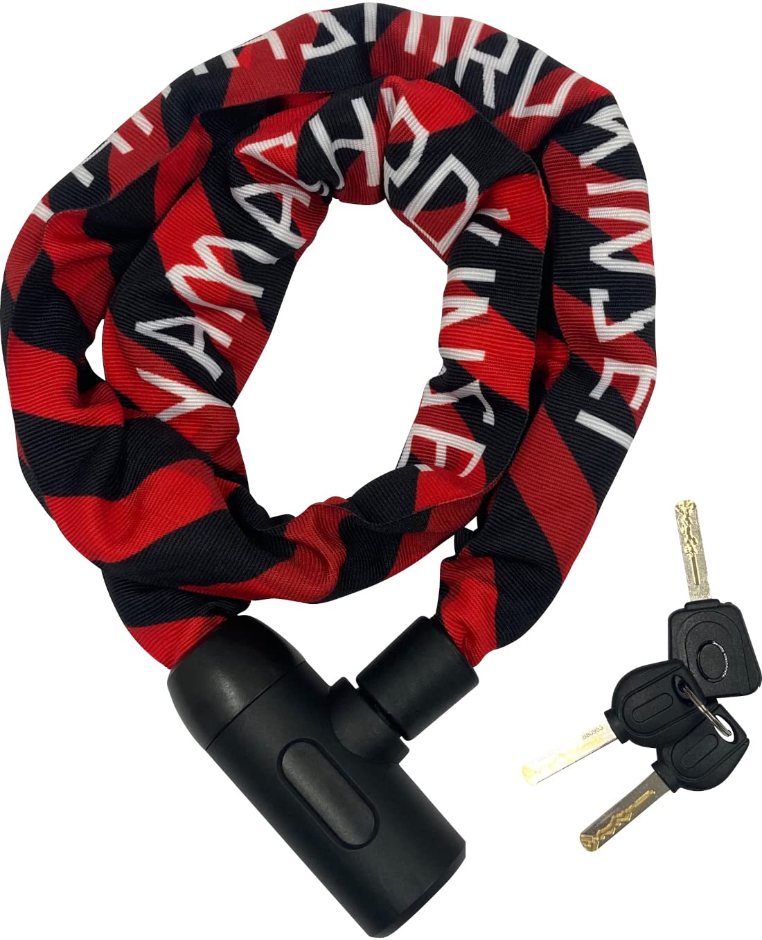 

Yamashiro Motorcycle Yamashiro Chain Includes 3 Lock, YKL-005 Lock, Red, 1200mm, 10mm, Keys, YKL005CHL-1200RD