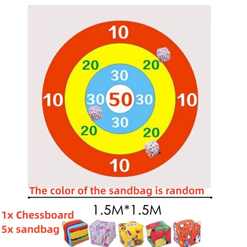 Team Building  Outdoor Parent Child Interaction Sandbag Throwing Toy Target Throwing Board Fun Game Props Kid Team Training Toys